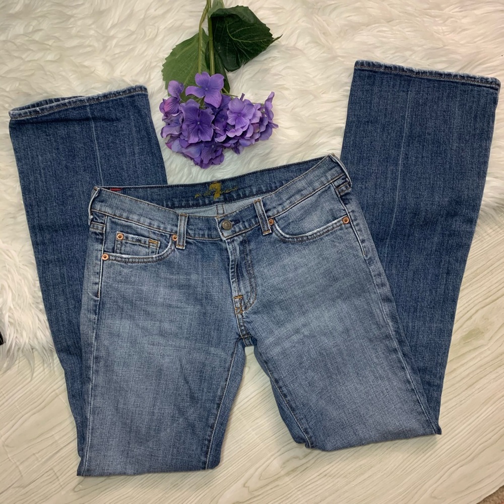 7 for all mankind| low rise bootcut jeans
